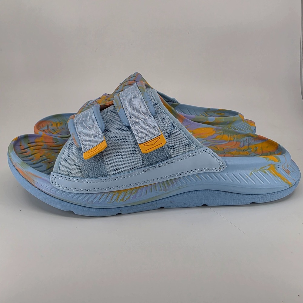 Hoka One One Ora Luxe Recovery Slide Sandals Wmns 9 Summer Song / Amber Yellow